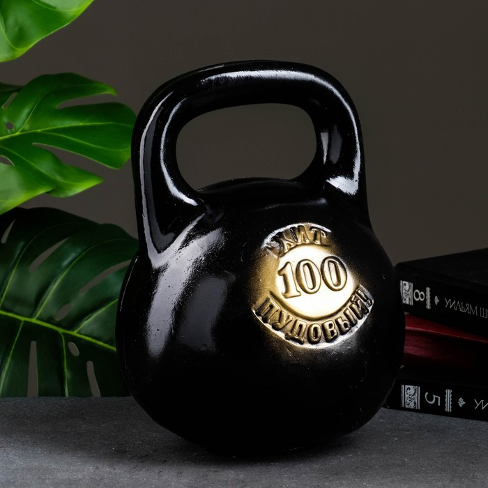 Копилка Копилка "Гиря" черный, 19х19х29см