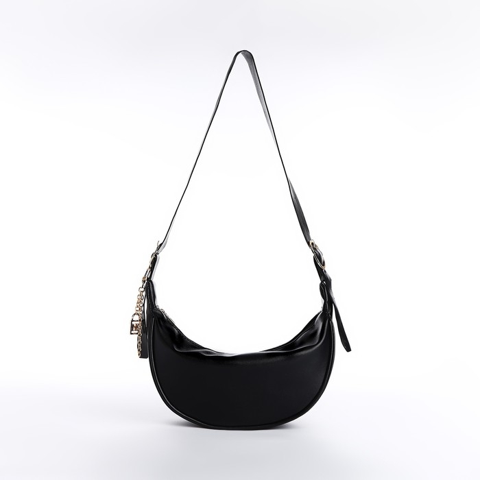 Сумка женская из искусственной кожи NAZAMOK, 28х15 см, черный цвет Сумка женская из искусственной кожи NAZAMOK, 28х15 см, черный цвет