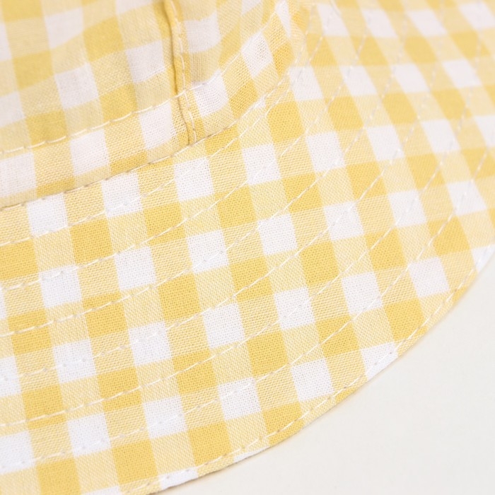 Панама детская, цвет жёлтый, размер 46-48 Панама детская, цвет жёлтый, размер 46-48