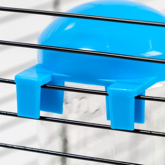 Поилка для клетки, 500 мл, 9 х 6,5 х 23 см, голубая Поилка для клетки, 500 мл, 9 х 6,5 х 23 см, голубая