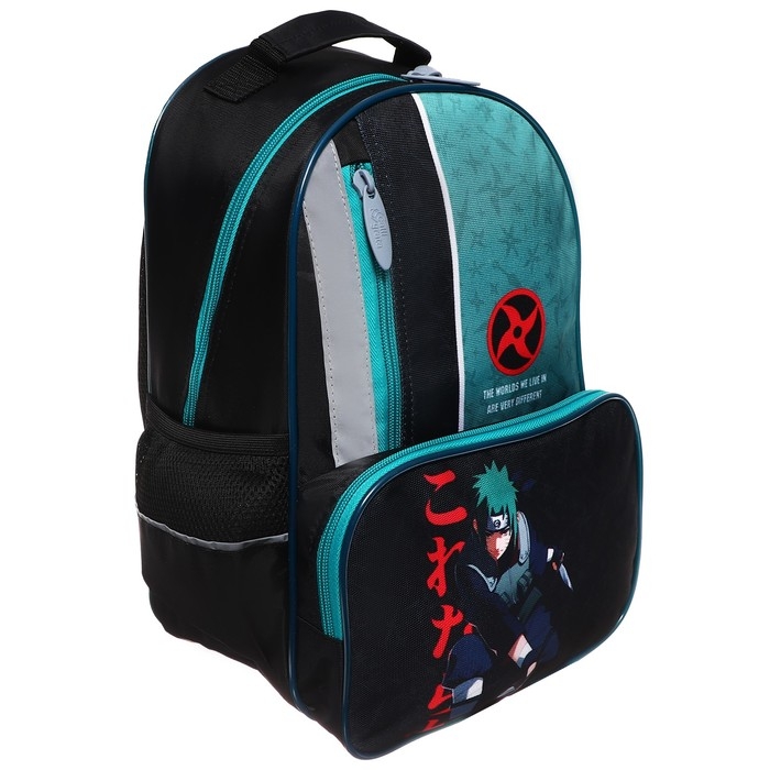 Рюкзак школьный, 37 х 26 х 13 см, эргономичная спинка, Calligrata ОРТ  Рюкзак школьный, 37 х 26 х 13 см, эргономичная спинка, Calligrata ОРТ "Аниме боец"