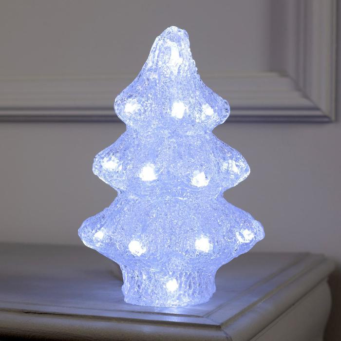 Светодиодная фигура «Ёлочка» 7 × 21 × 7 см, акрил, 20 LED, батарейки ААх2 (не в комплекте), свечение белое Светодиодная фигура «Ёлочка» 7 × 21 × 7 см, акрил, 20 LED, батарейки ААх2 (не в комплекте), свечение белое