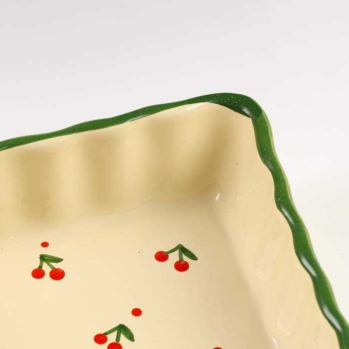 Емкость для запекания Емкость для запекания "Волна квадратная" 0,9л / 6х20х20см, кантри