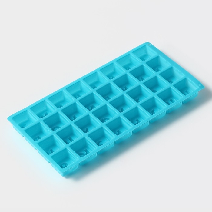 Форма для шоколада Доляна &laquo;Алфавит&raquo;, силикон, 35&times;18 см, 32 ячейки (3,7&times;3,7&times;3 см), цвет МИКС