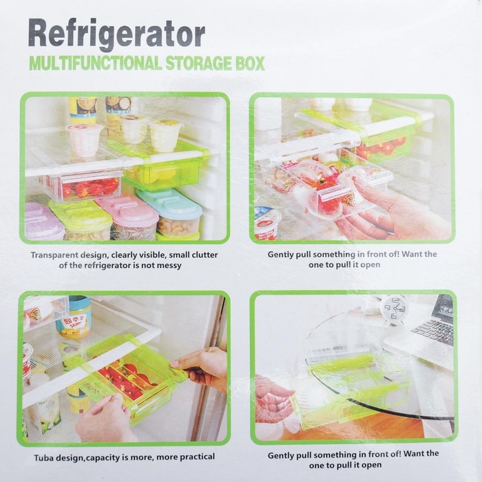 Полка подвесная в холодильник, 16×15,5×7 см, цвет МИКС