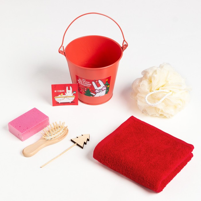 Подарочный набор новогодний  Подарочный набор новогодний "С новым годом!" полотенце и акс