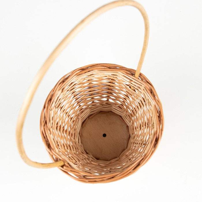 Корзинка аранжировочная мини Корзинка аранжировочная мини "Розочка", D=14 см, Высота 27 см