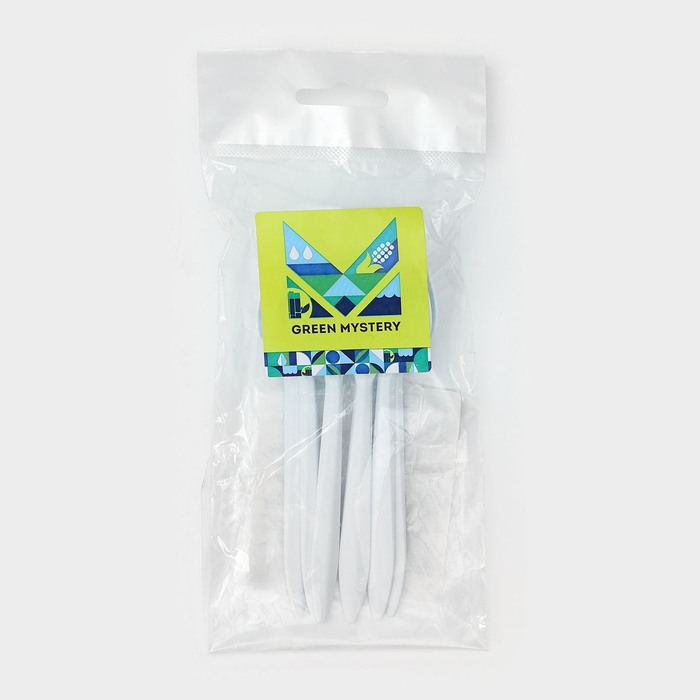 Набор одноразовых ложек из кукурузного крахмала Nature, 14 см, 6 шт Набор одноразовых ложек из кукурузного крахмала Nature, 14 см, 6 шт