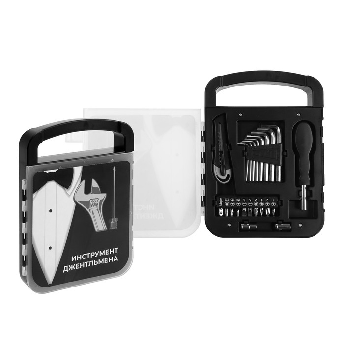Набор инструментов ТУНДРА, подарочный пластиковый кейс, 22 предмета Набор инструментов ТУНДРА, подарочный пластиковый кейс, 22 предмета