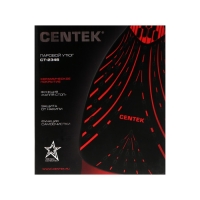 Утюг Centek CT-2346, 3000 Вт, керамическая подошва, паровой удар, самоочистка, красный