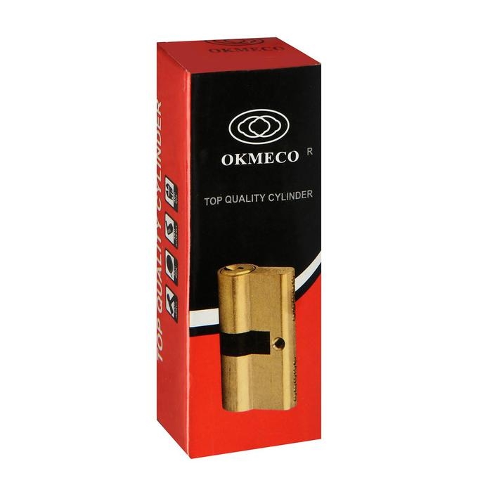 Цилиндровый механизм, 80 мм, с вертушкой, английский ключ, 5 ключей, цвет золото Цилиндровый механизм, 80 мм, с вертушкой, английский ключ, 5 ключей, цвет золото