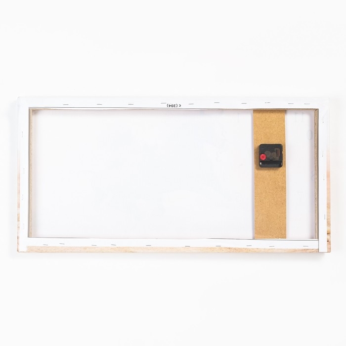 Часы-картина настенные, на холсте, интерьерные, бесшумные "Лошади", 40 х 76 см