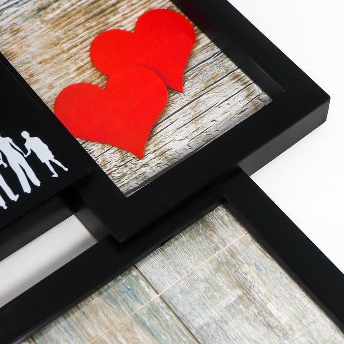 Мультирамка  Мультирамка "СЕМЬЯ" коллаж на 8 фото 10х15 см, чёрный