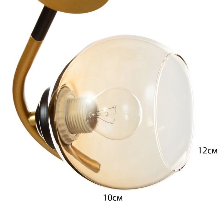 Люстра Люстра "Мерлия" 5хЕ27 40Вт черно-золотой 60х60х27 см BayerLux