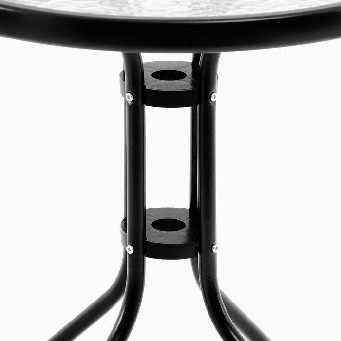 Набор садовой мебели: стол + 2 стула, коричневый, текстилен Набор садовой мебели: стол + 2 стула, коричневый, текстилен