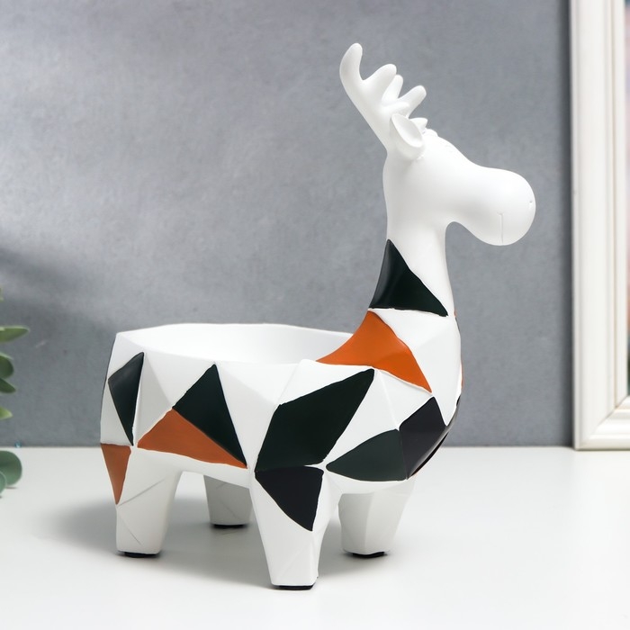 Сувенир полистоун 3D подставка Сувенир полистоун 3D подставка "Лосик. Цветная геометрия" 25х13,5х22 см