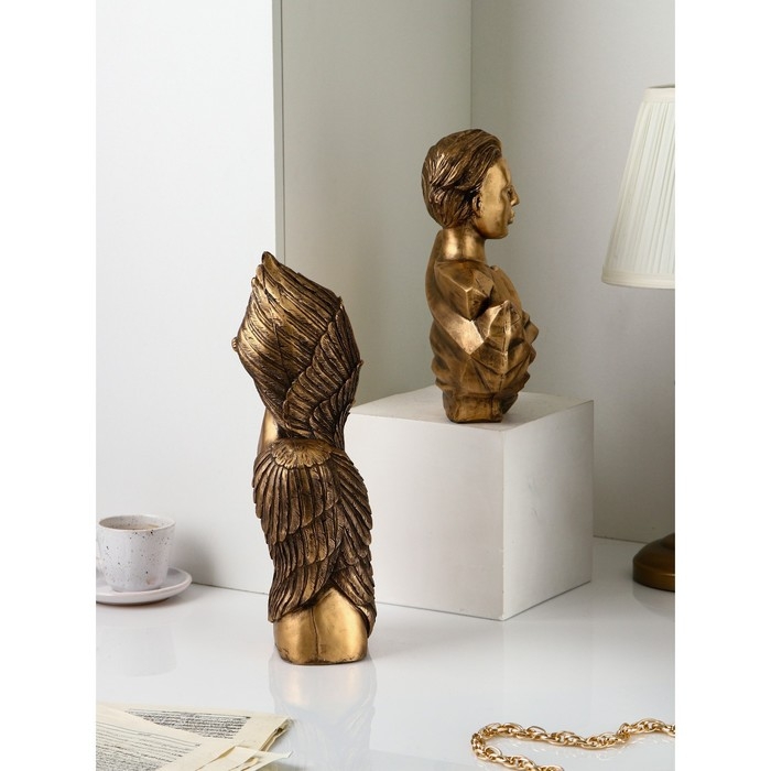 Набор фигур «Женщина воин», полистоун, 42 см, 2 шт, цвет бронза Набор фигур «Женщина воин», полистоун, 42 см, 2 шт, цвет бронза