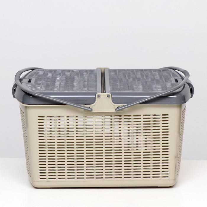 Корзина 47х36х27,5 см, серая Корзина 47х36х27,5 см, серая