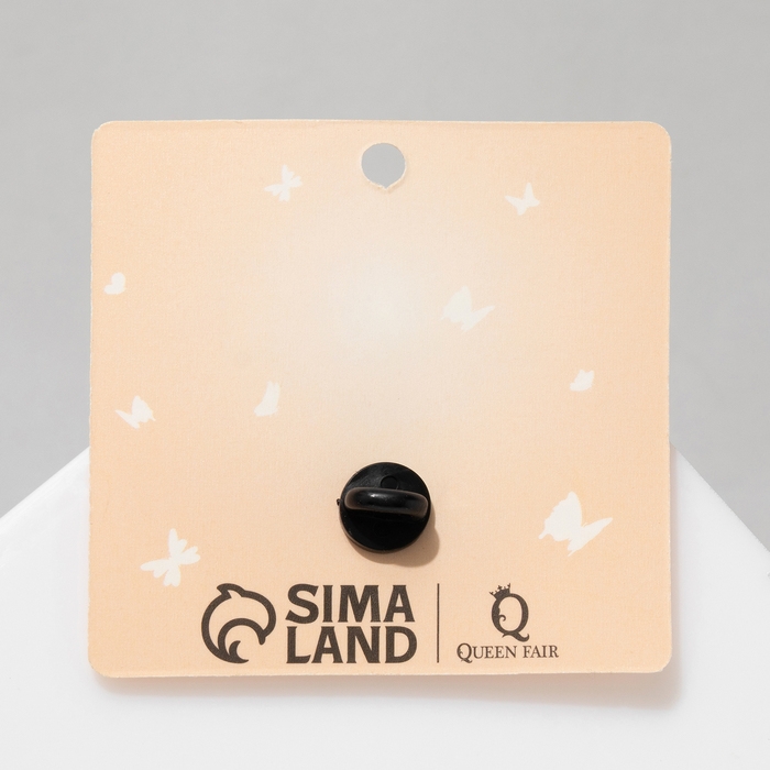 Новый год! Символ года 2025! Значок «Змейка» счастливая, цвет розовый в чёрном металле Новый год! Символ года 2025! Значок «Змейка» счастливая, цвет розовый в чёрном металле