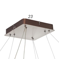 Люстра с ПДУ 1509/2CF LED 90Вт 3000-6000К кофе 60х60х104 см BayerLux