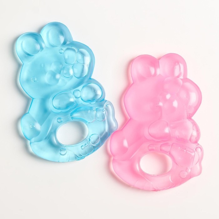 Прорезыватель охлаждающий с водой «Зайчик», цвет МИКС, Крошка Я