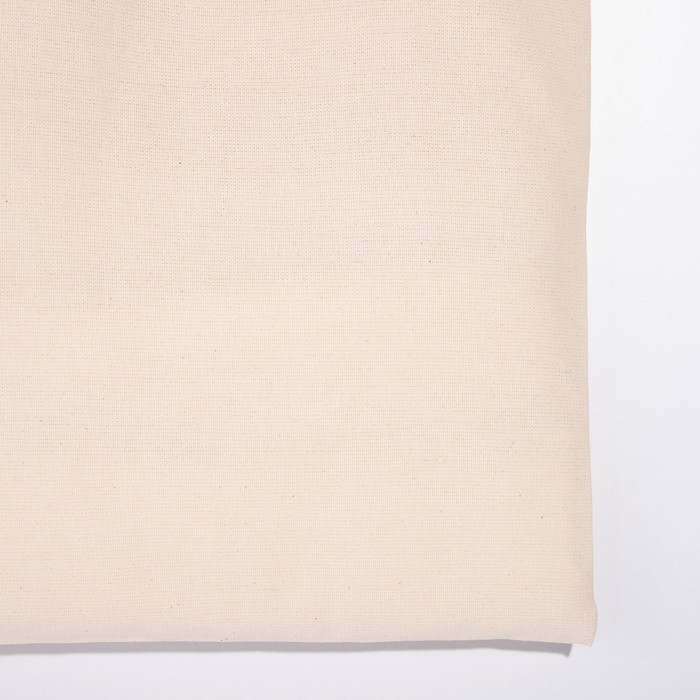 Шопер однотонный, 35 х 0.5 х 40 см, двунитка, без подклада, бежевый Шопер однотонный, 35 х 0.5 х 40 см, двунитка, без подклада, бежевый