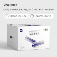 Батарейка алкалиновая Windigo, AA, LR6, блистер, 2 шт