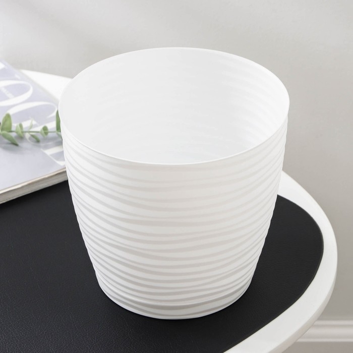 Горшок с поддоном «Дюна», 3 л, цвет белый Горшок с поддоном «Дюна», 3 л, цвет белый