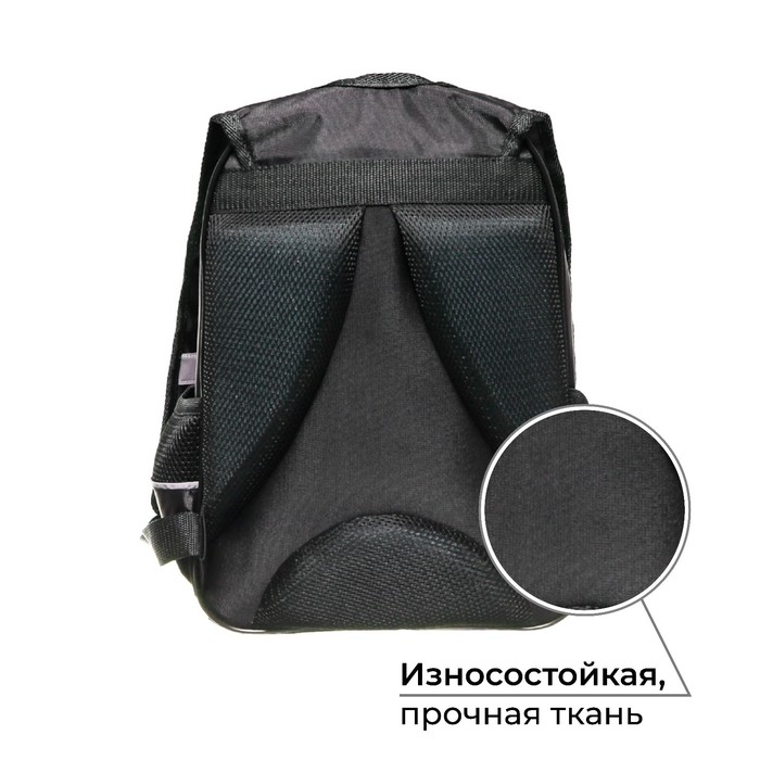 Рюкзак школьный, 37 х 26 х 13 см, эргономичная спинка, Calligrata ОРТ  Рюкзак школьный, 37 х 26 х 13 см, эргономичная спинка, Calligrata ОРТ "Крутой кот"