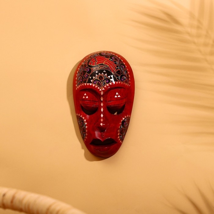 Маска Маска "Ломбок стайл" дерево 23х15х6 см