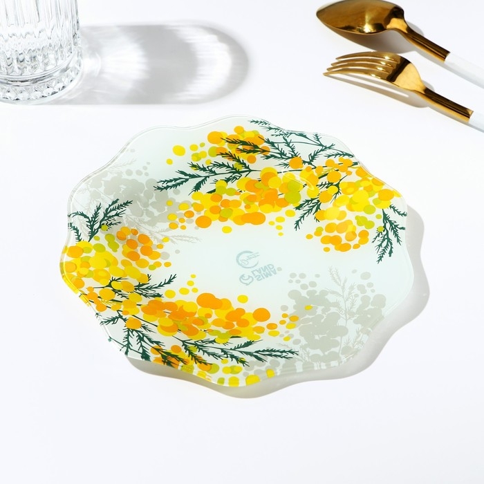 Тарелка «Нежная мимоза», 20 см Тарелка «Нежная мимоза», 20 см