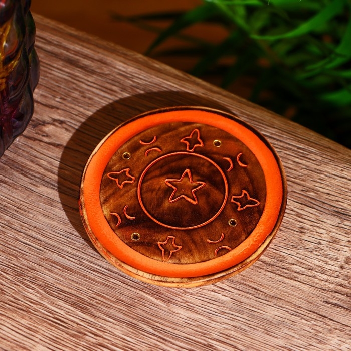 Подставка под благовония  Подставка под благовония "Небесное счастье" 10х10х1 см МИКС