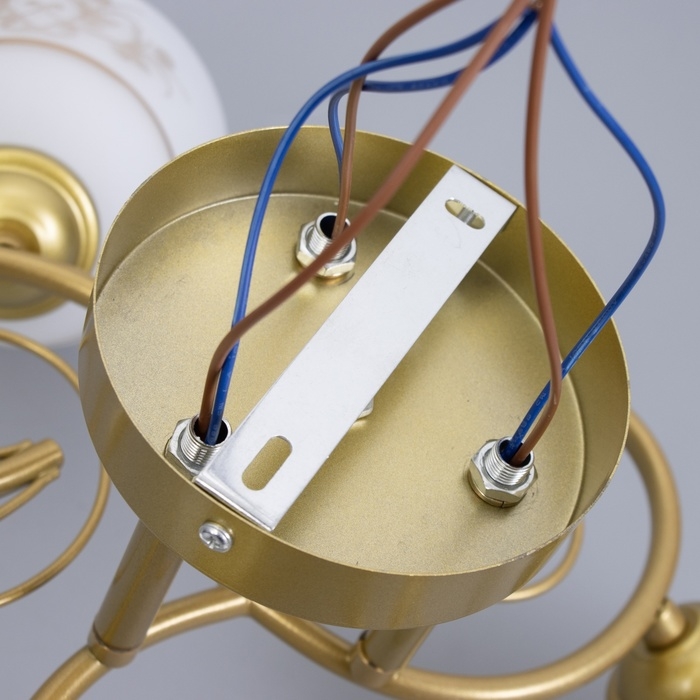 Люстра Люстра "Элора" 3хЕ27 40Вт золото 58х26 см