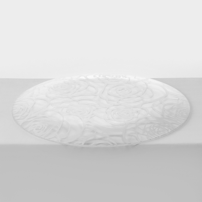 Набор стеклянных тарелок Доляна «Мишель», 7 предметов, цвет белый Набор стеклянных тарелок Доляна «Мишель», 7 предметов, цвет белый