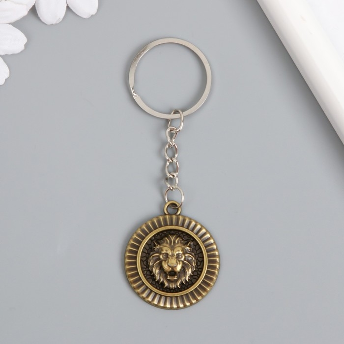 Брелок металл Брелок металл "Лев на щите" МИКС 3,6х3,2х0,3 см