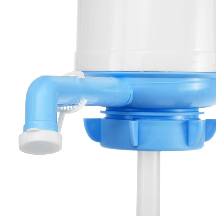 Помпа для воды Luazon Norma, механическая, большая, под бутыль от 11 до 19 л, голубая Помпа для воды Luazon Norma, механическая, большая, под бутыль от 11 до 19 л, голубая