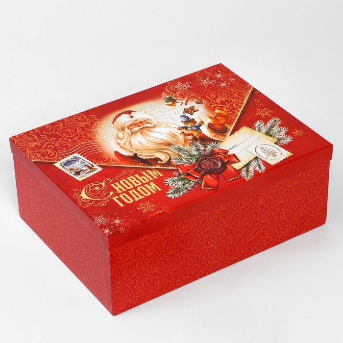 Набор коробок подарочных 15 в 1 «Почта», 12 х 7 х 4 см - 46,6 х 35,2 х 17.5 см, Новый год
