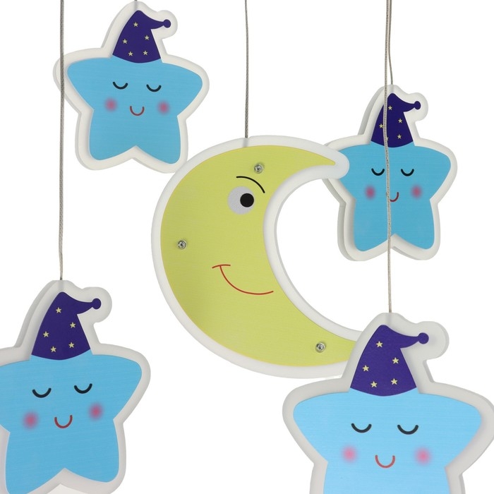 Люстра 2169/6 LED 65Вт синий 48х48х70 см BayerLux