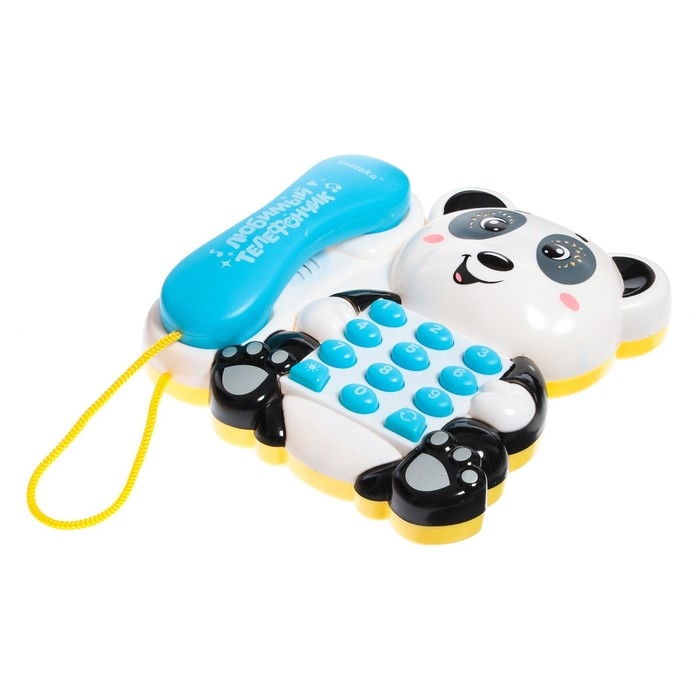 Музыкальный телефон &laquo;Милая панда&raquo;, звук, свет