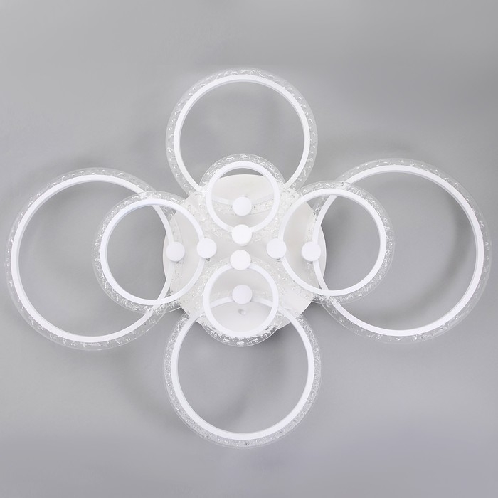 Люстра с ПДУ 1833/8WT LED 228Вт 3000-6000К диммер белый 95х58х15 см BayerLux