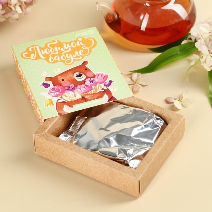 Чай чёрный «Любимой бабуле», вкус: мята, 50 г. Чай чёрный «Любимой бабуле», вкус: мята, 50 г.