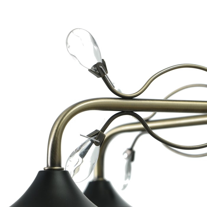 Люстра Люстра "Шарлин" 5хЕ27 40Вт черный-латунь 51х51х29 см BayerLux