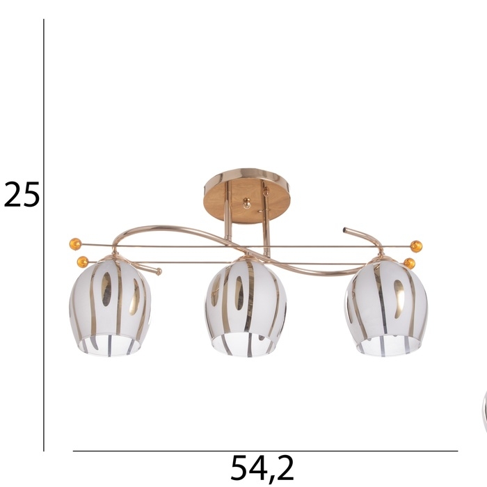 Люстра Люстра "Дэйл" 3х40Вт Е27 Золото МОДЕЛЬ: 2612372