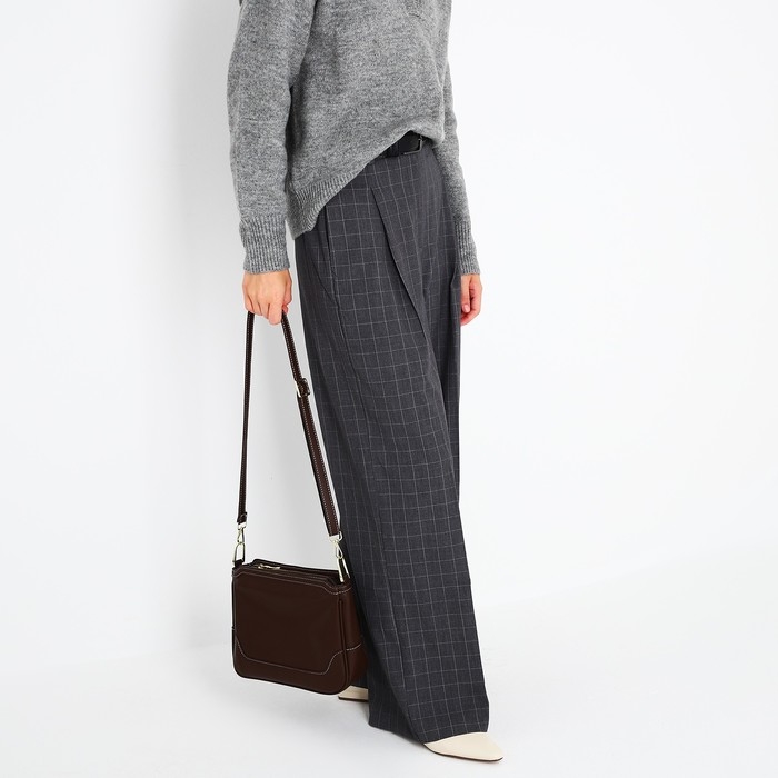 Сумка кросс-боди на молнии, цвет коричневый Сумка кросс-боди на молнии, цвет коричневый