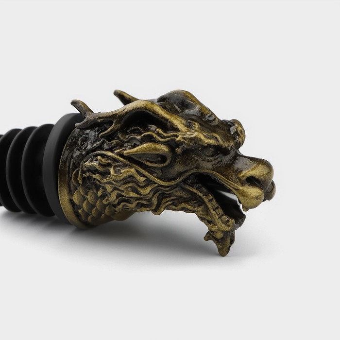 Гейзер для вина Magistro «Дракон», 11 см, цвет золотой Гейзер для вина Magistro «Дракон», 11 см, цвет золотой