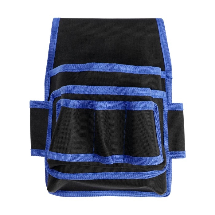 Сумка-пояс для инструментов ТУНДРА, одинарная, 2 кармана. 5 петлей Сумка-пояс для инструментов ТУНДРА, одинарная, 2 кармана. 5 петлей