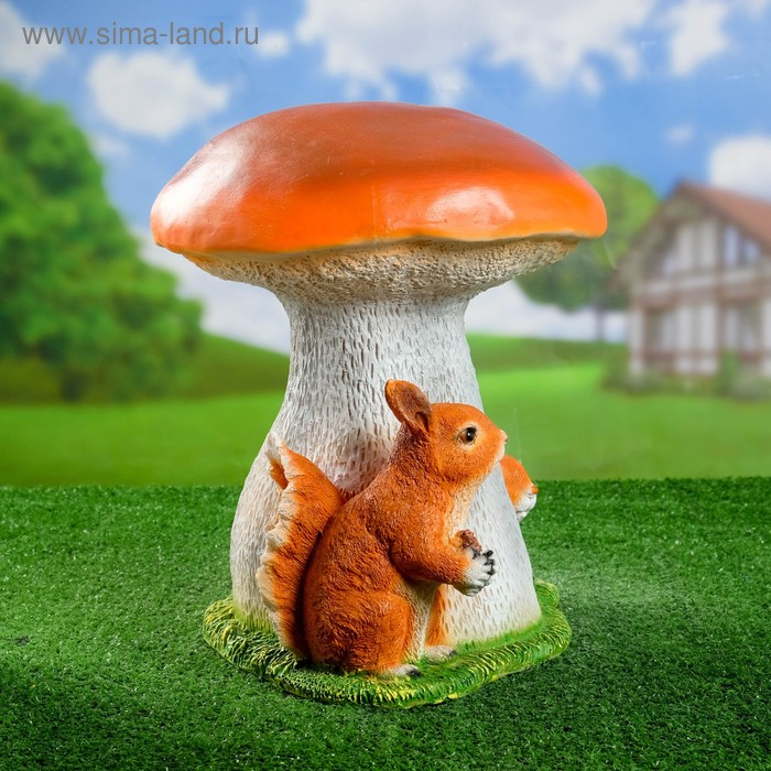 Садовая фигура  Садовая фигура "Гриб белый с белками" 38х36см