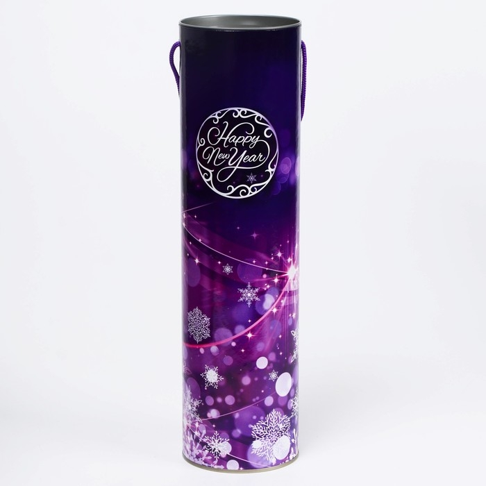 Новый год. Подарочная коробка, тубус «Happy New Year» 92х350 мм. Новый год. Подарочная коробка, тубус «Happy New Year» 92х350 мм.