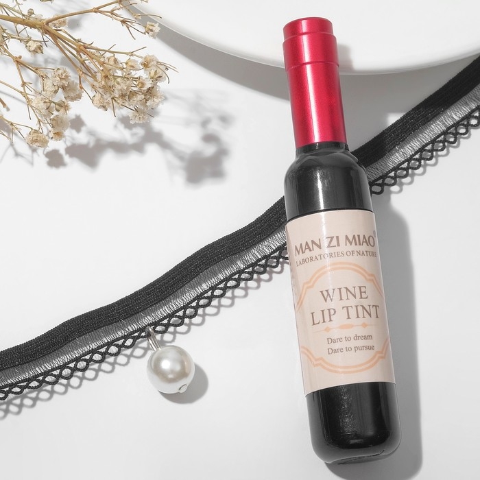 Набор 2 предмета: чокер, тинт для губ «Вино» girl boss, цвет чёрно-белый в серебре, 30 см Набор 2 предмета: чокер, тинт для губ «Вино» girl boss, цвет чёрно-белый в серебре, 30 см