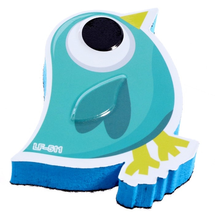 Губка магнитная для маркерной доски «Птичка», 2х10х9 см Губка магнитная для маркерной доски «Птичка», 2х10х9 см